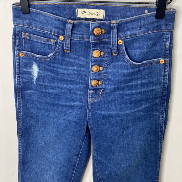 Madewell 10" High-Rise Skinny Jeans in Hanna Wash 24 - Picture 8 of 11